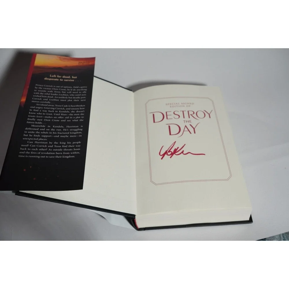 Destroy the‎ Day, Hardcover Signed /Autographed by Brigid Kemmerer